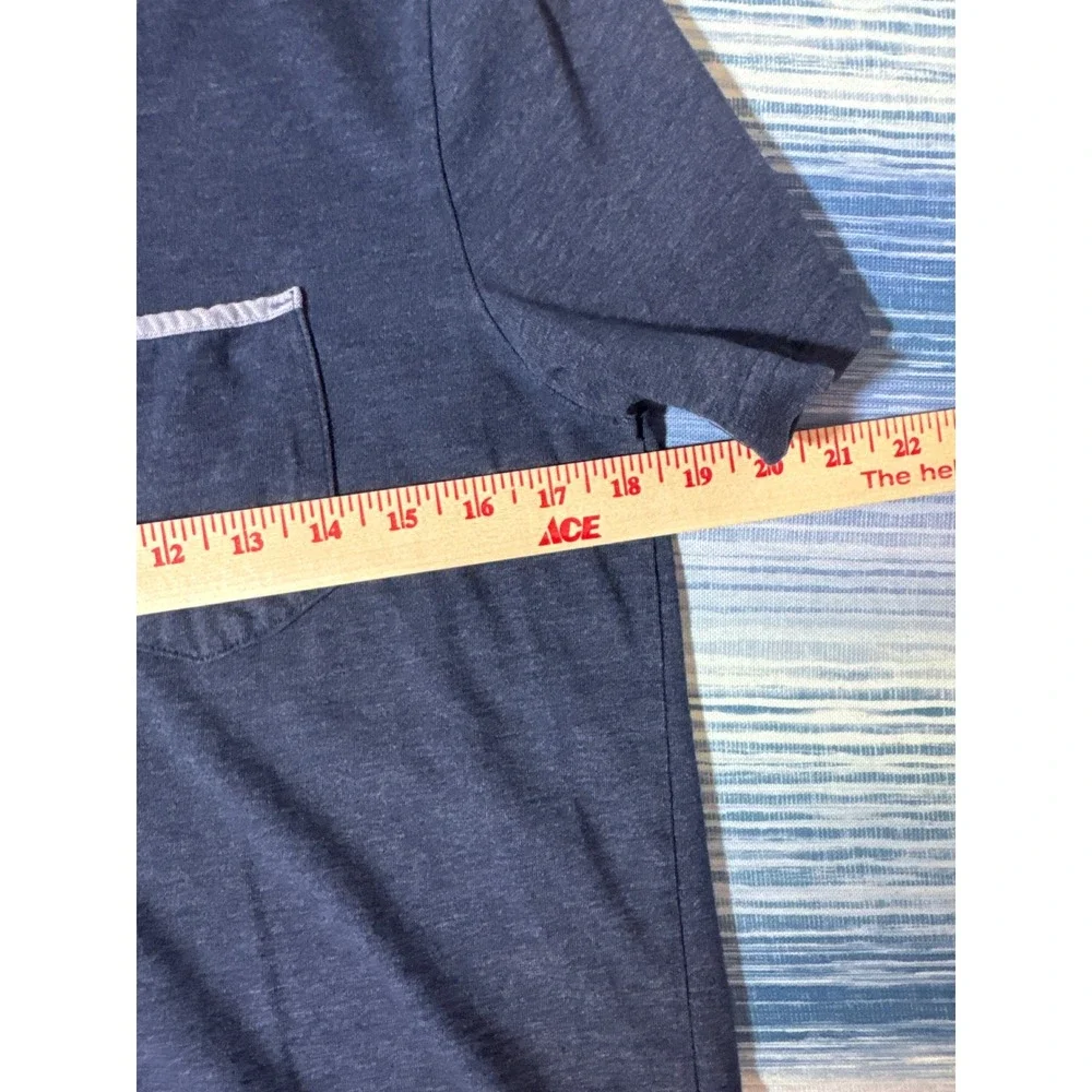 Levis Mens Small Navy Blue‎ Heather Pocket T-Shirt Short Sleeve Crew Neck Tee